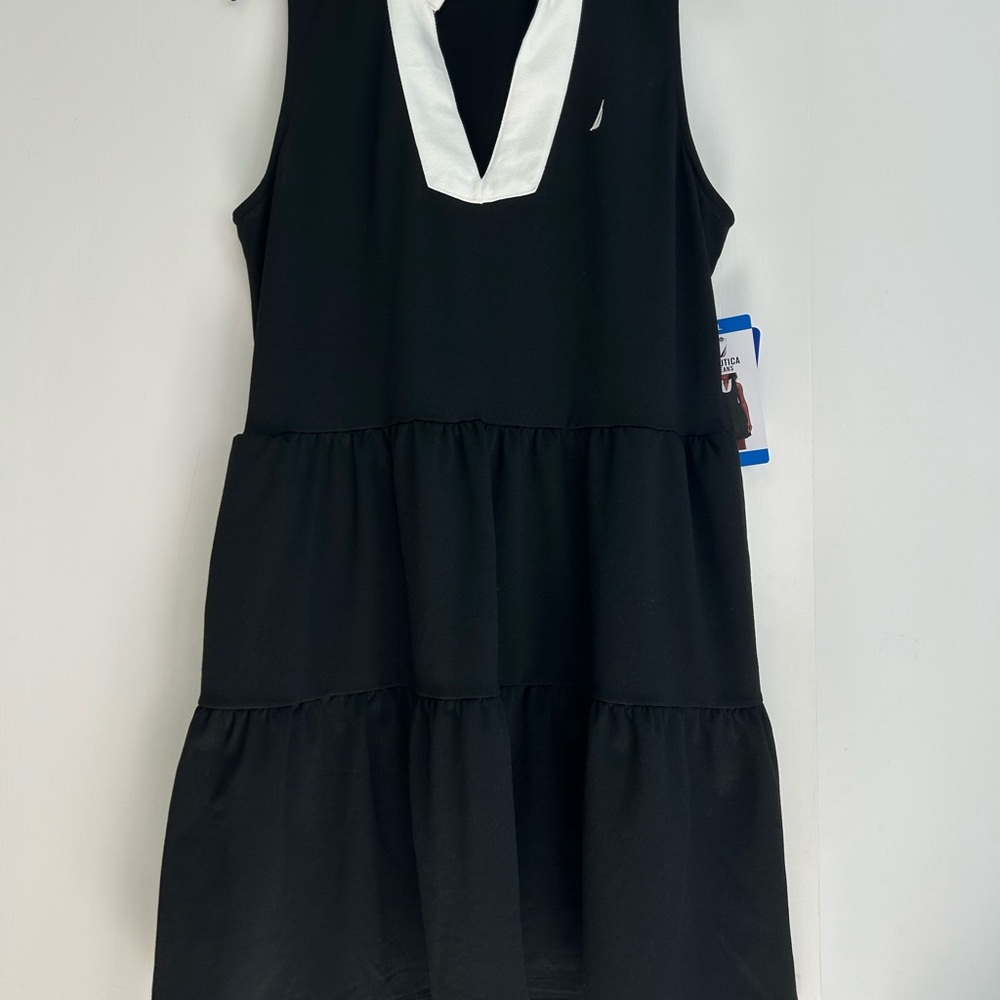 NWT Nautica Jeans Women's Tiered Dress size L